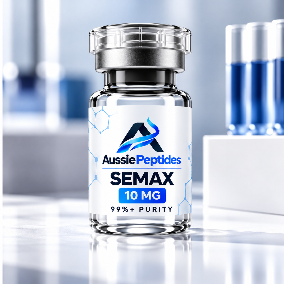 Semax 10mg nootropic peptide vial from AussiePeptides